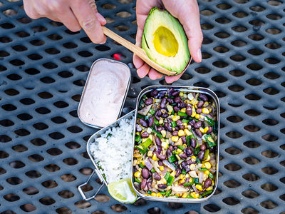 Summer Camping Recipes: Vegetarian Burrito Bowl With Cilantro Lime Rice