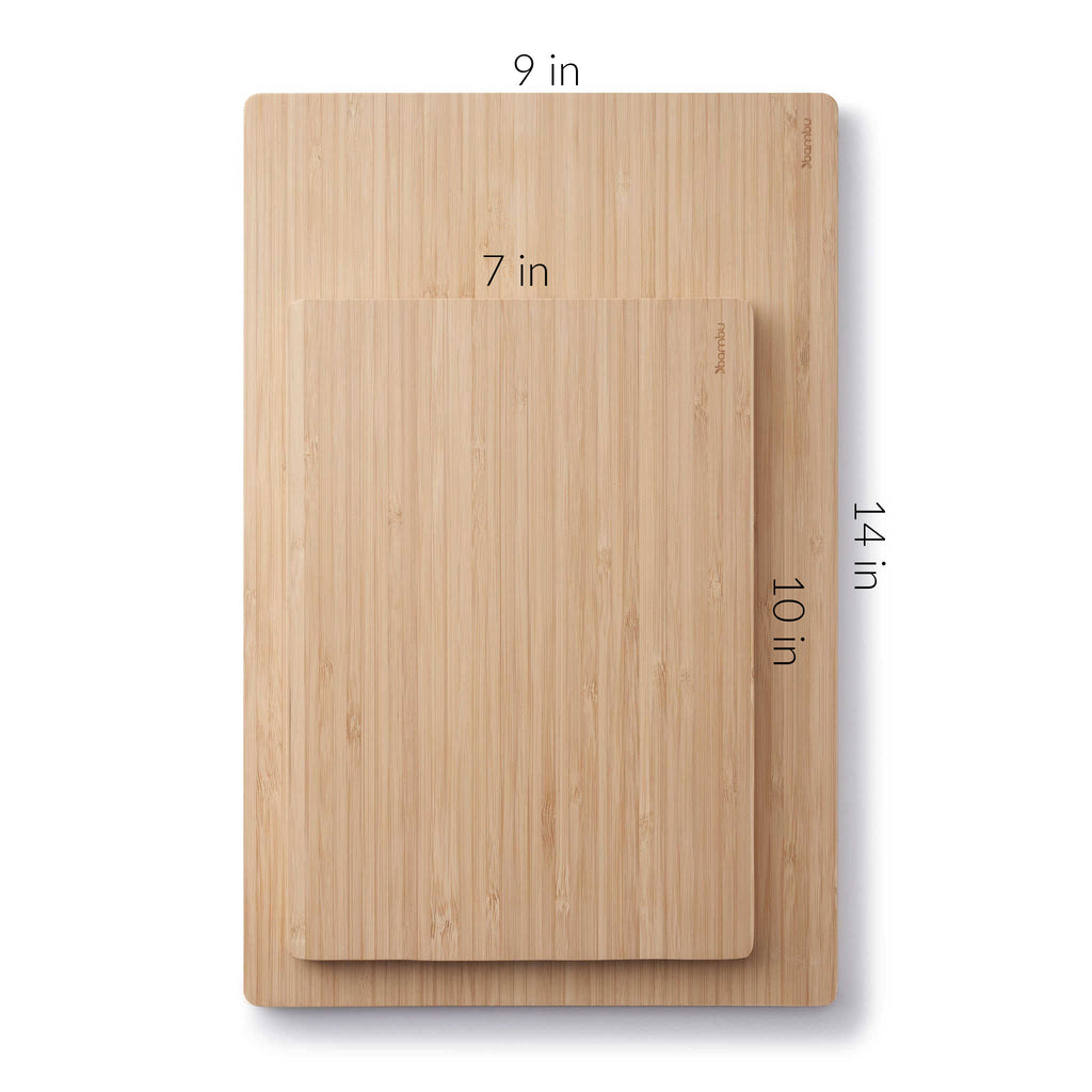 Bamboo Cutting Board , Large Wood Chopping Board with Containers A Home