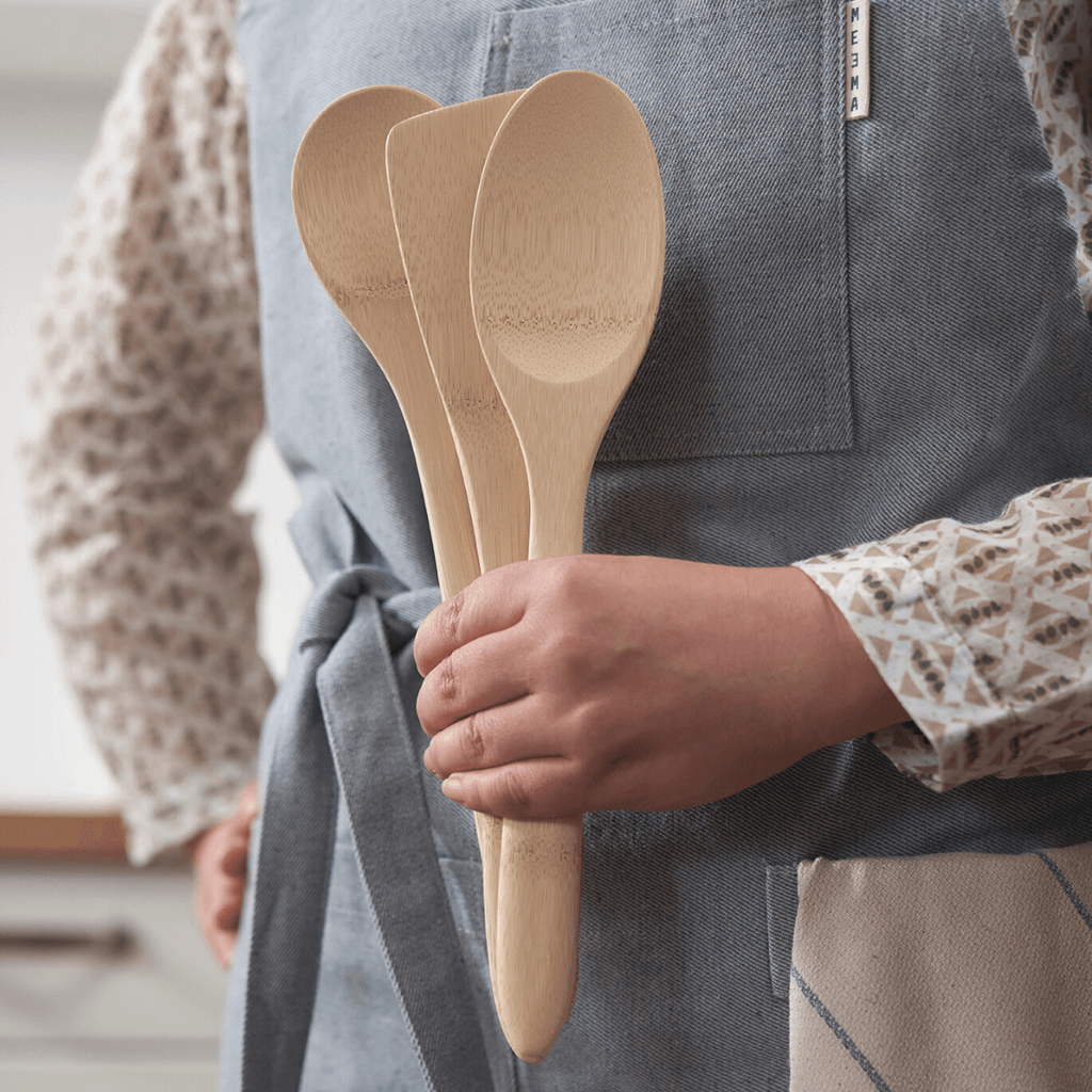 Kitchen Basics, Set of 3 Bamboo Cooking Utensils for cooking